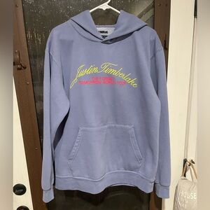 Justin Timberlake Tour 2024 Hoodie in Blue